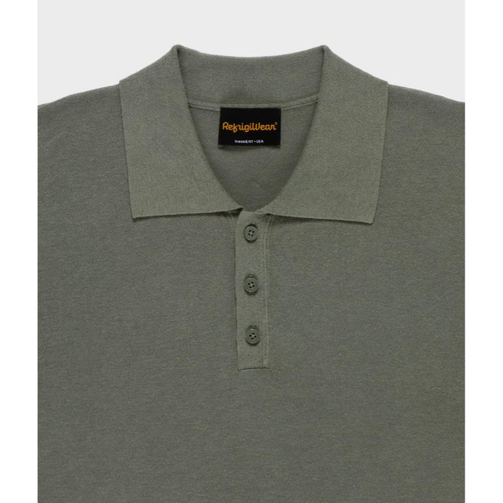 Refrigiwear Sid Knit Polo Archive Green Uomo