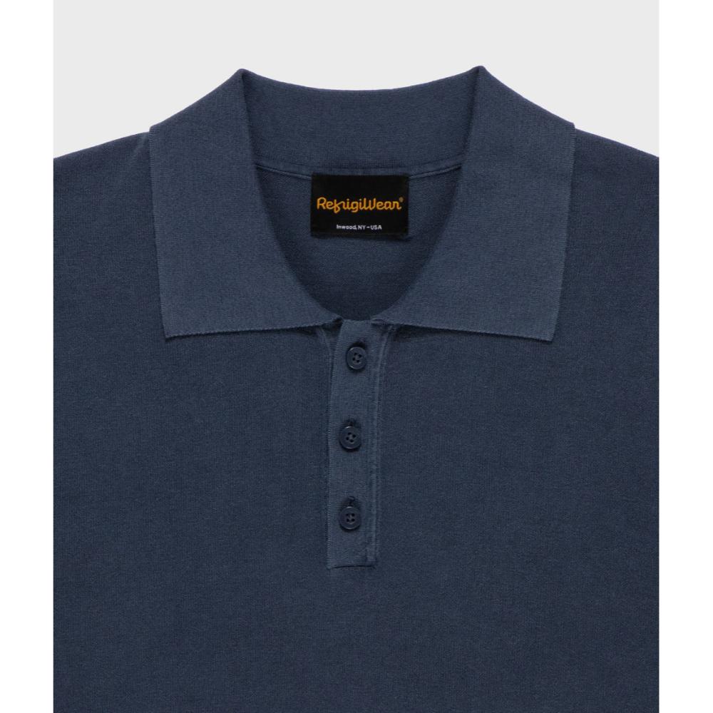 Refrigiwear Sid Knit Polo Navy Blazer Uomo