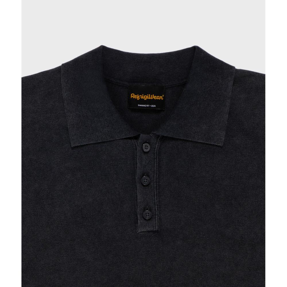 Refrigiwear Sid Knit Polo Black Uomo