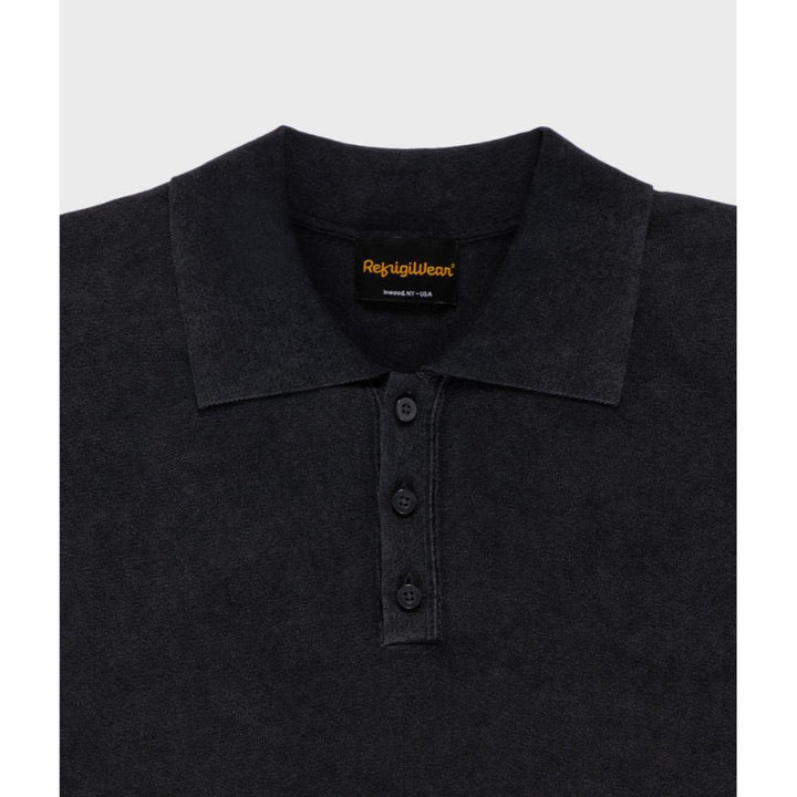 Refrigiwear Sid Knit Polo Black Uomo