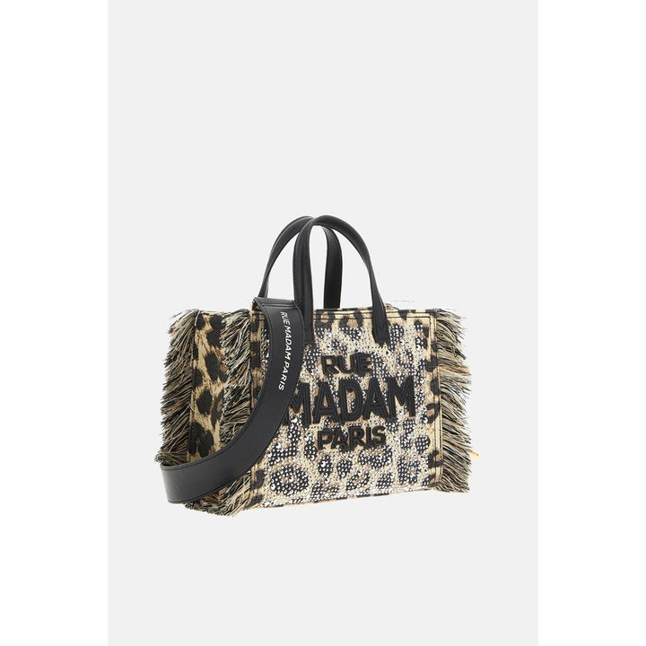 Rue Madam Paris Casablanca Mini Tote Leopard Donna
