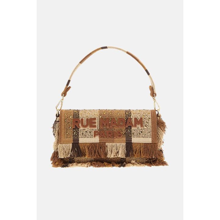 Rue Madam Paris Casablanca Shoulder Stripes Brown Donna