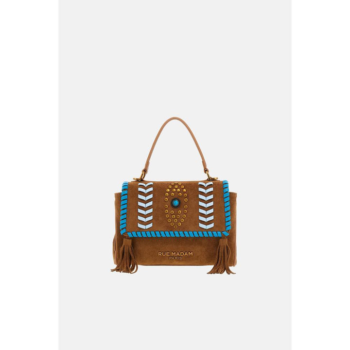 Rue Madam Paris Les Jours XS Mini Tote Etnic Suede Cognac