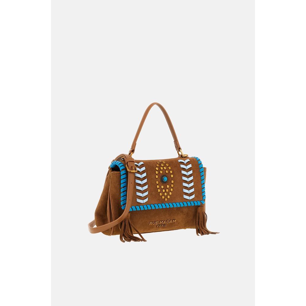 Rue Madam Paris Les Jours XS Mini Tote Etnic Suede Cognac
