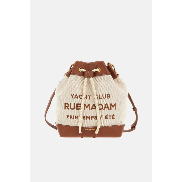 Rue Madam Paris Riveria Backpack Canvas Brown Donna