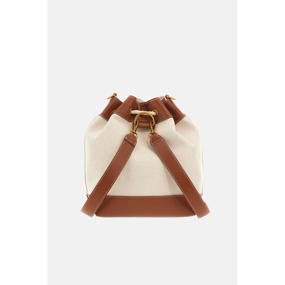 Rue Madam Paris Riveria Backpack Canvas Brown Donna