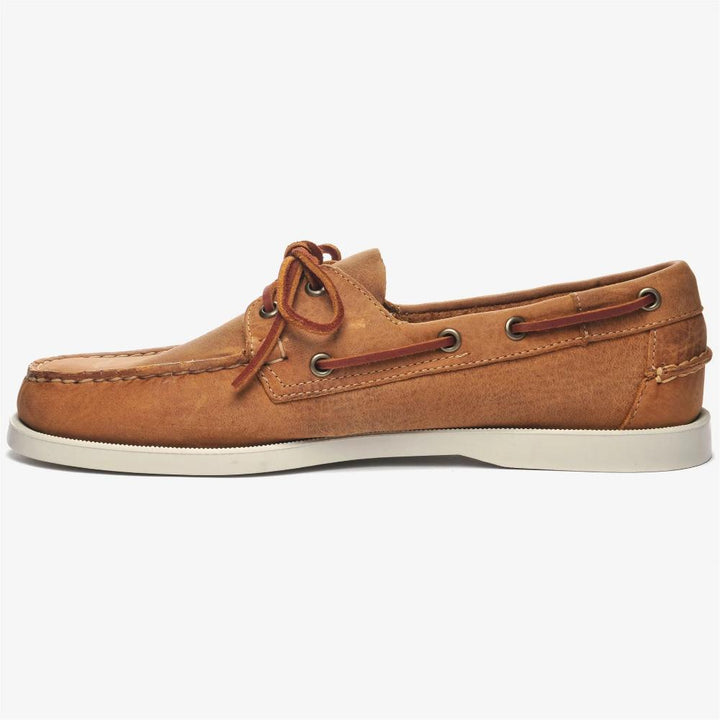 Sebago Docksides Portland Crazy H Brown Tan Mocassini da Barca Marrone Arancione Uomo