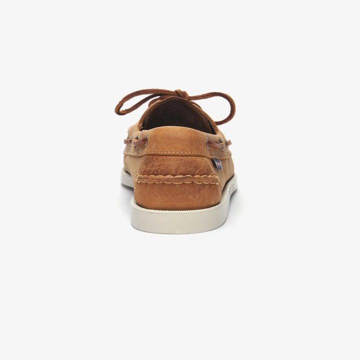 Sebago Docksides Portland Crazy H Brown Tan Mocassini da Barca Marrone Arancione Uomo