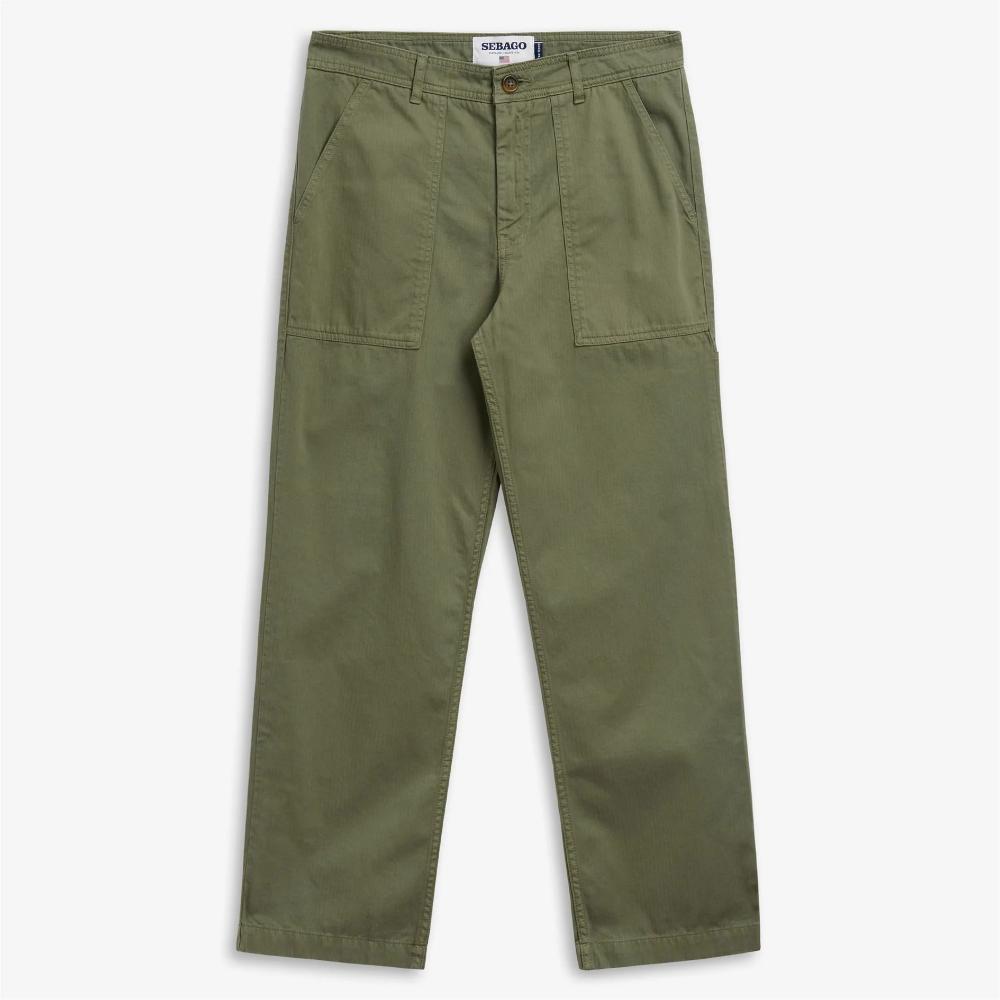 Sebago Milton Herringbone Green Lichen Uomo
