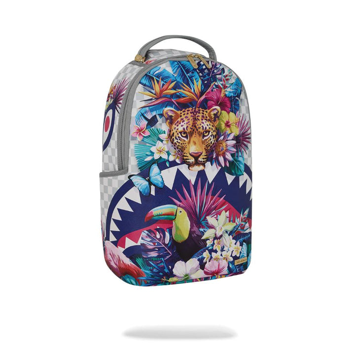 Sprayground Zaino Cream Flowering Jungle Shark Backpack
