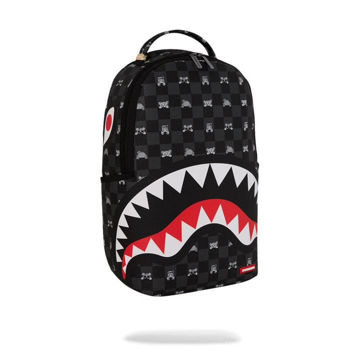 Sprayground Zaino Peeking Character Check Gray