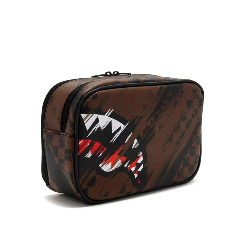 Sprayground Borsello Smeared Grunge Brown Black