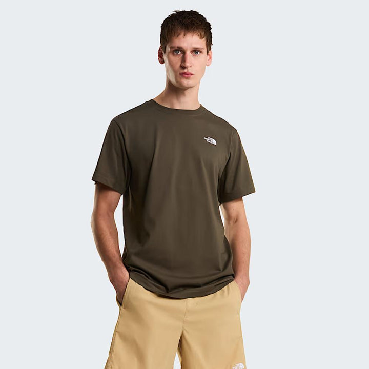 T-shirt Evolution Simple Dome Regular New Taupe Green Uomo