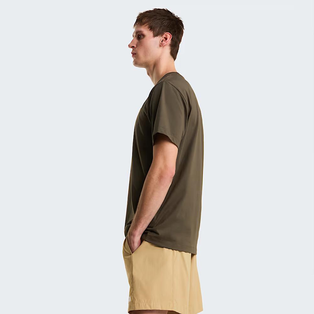 T-shirt Evolution Simple Dome Regular New Taupe Green Uomo