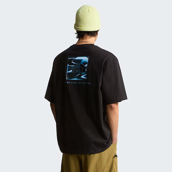 The North Face T-shirt Liquid NSE Box Oversized Graphic Black Uomo