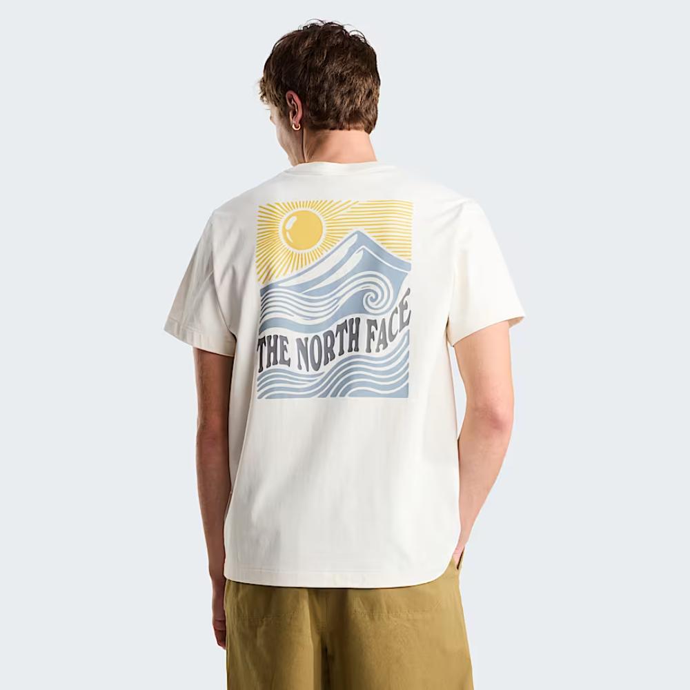 The North Face T-shirt Mountain Escape Relaxed Graphic White Dune