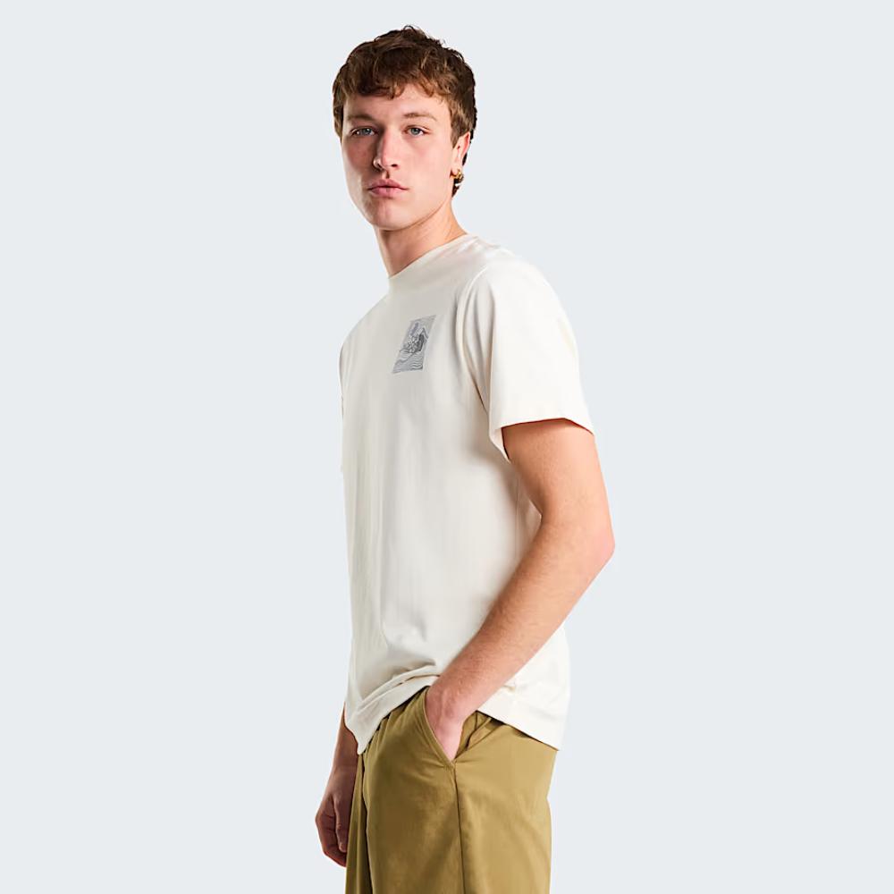 The North Face T-shirt Mountain Escape Relaxed Graphic White Dune