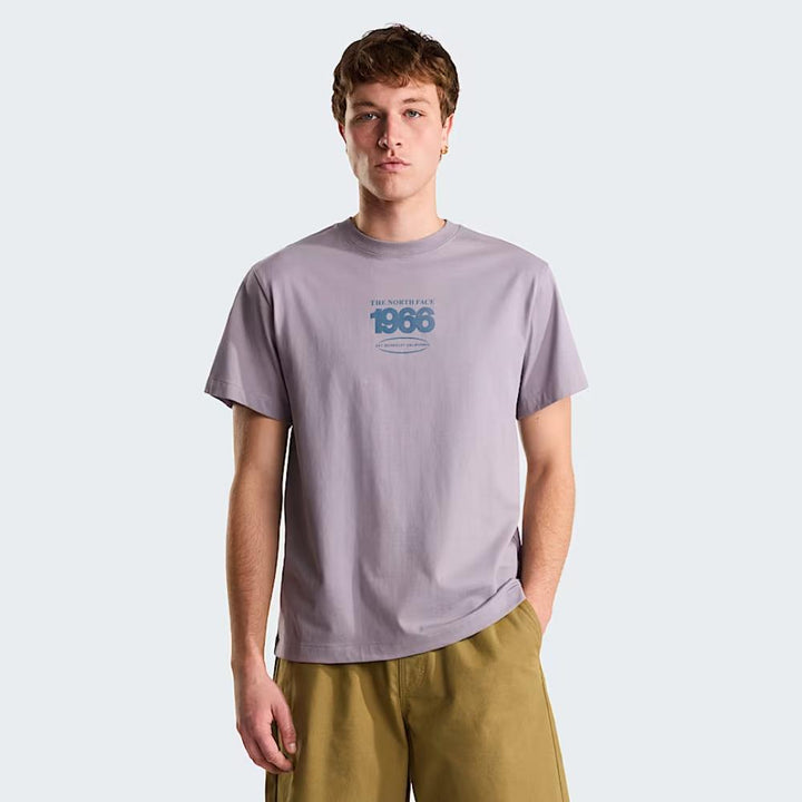 The North Face T-shirt Track Relaxed Graphic Transcendent Grey Uomo