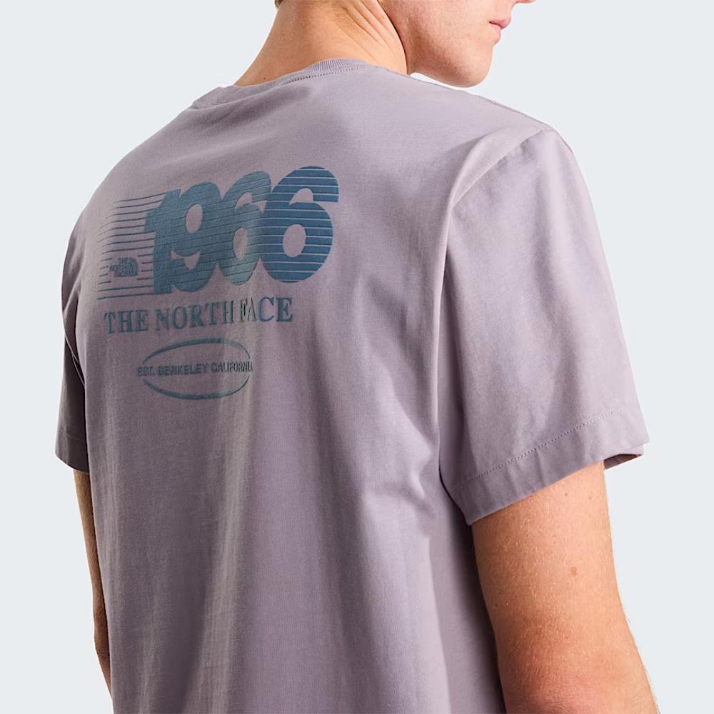 The North Face T-shirt Track Relaxed Graphic Transcendent Grey Uomo