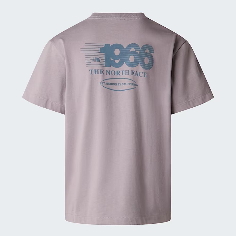 The North Face T-shirt Track Relaxed Graphic Transcendent Grey Uomo