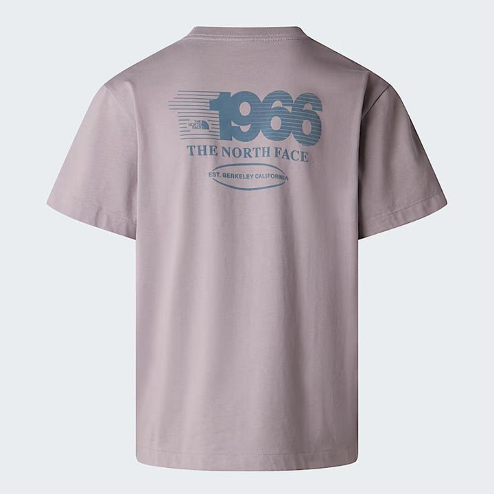 The North Face T-shirt Track Relaxed Graphic Transcendent Grey Uomo