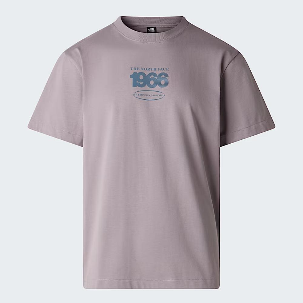 The North Face T-shirt Track Relaxed Graphic Transcendent Grey Uomo