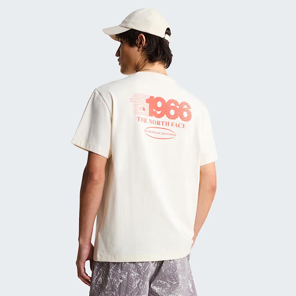 The North Face T-shirt Track Relaxed Graphic White Dune Uomo