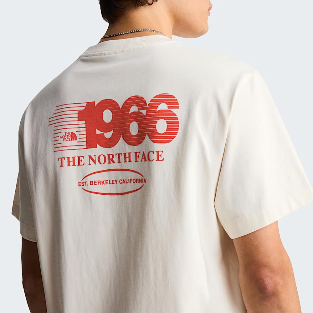 The North Face T-shirt Track Relaxed Graphic White Dune Uomo
