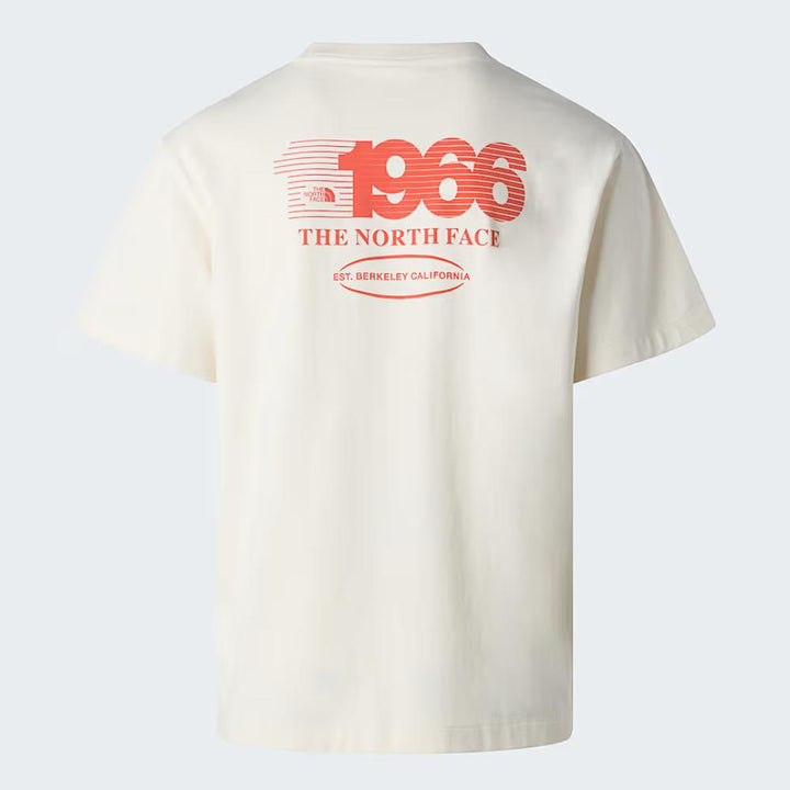 The North Face T-shirt Track Relaxed Graphic White Dune Uomo